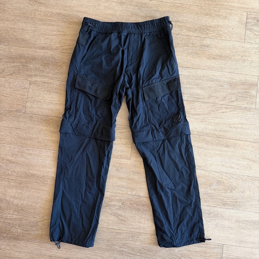 Hugo Boss Convertible Pants Zip Away Shorts Cargo Track Mens Size small